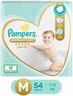 Pampers Premium Care Pants, Medium size baby diapers (MD), 54 Count - M