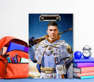 Creative Print Solution pubg mobile Carlo character Reprint Clip Board Exam Pad (14x9.5 Inches)