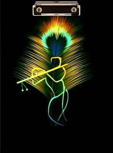 BPDESIGNSOLUTION Peacock Wing Digital Reprint Clip Board Exam Pad (14x9.5 Inches) Premium Quality