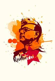Revolution Subhash Chandra Bose Wall Poster Print on Art Paper 13x19 Inches Paper Print
