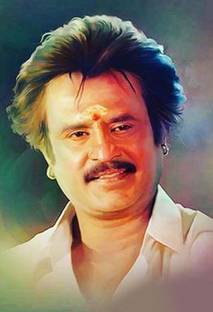 Rajinikanth - A Digital Painting-13 poster on fine art paper 13x19 Fine Art Print