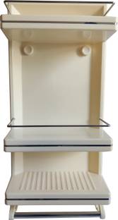 URBAN CHOICE Arrow Ivory Plastic Wall Shelf