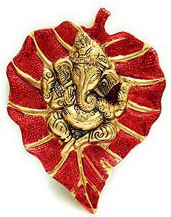 Prince Home Decor & Gifts Prince Home Decor & Gifts Multicolour Ethnic Elegant Divine Spiritual Auspicious Handmade Decorative Feng Shui Metal Pan Leaf Hanging Metal Ganesh Ji Statue| Religious Idol| Wall Hanging Ganesh| Home Decor Show piece Gifts |Photo Frame| Wall Sculpture| Modern Wall Art|Home/ Office/ Café Décor | Home Accent | Wall Decor | Room Decor| Showpiece|Ganesha Figurine Decorative Showpiece  -  19 cm