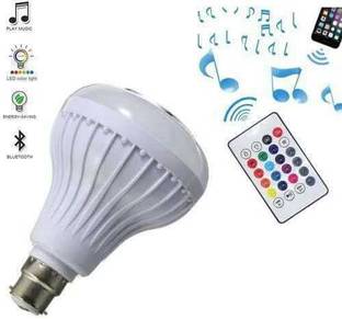 PUG Multicolor Smart LED Music Light Bulb with Bluetooth Remote Controller Smart Bulb