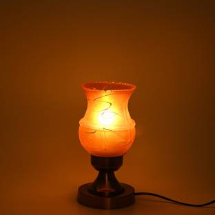 1st Time Decorative Metal Color Table Lamp With Hand Decorative Colorful Glass Shade Table Lamp