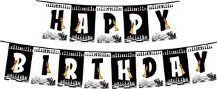 Balloonistics Chess Theme Happy Birthday Banner for Background and Party Decorations Banner