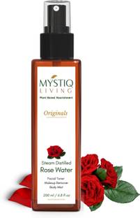 Mystiq Living Rose Water Spray For Face, Skin and Hair | Gulab Jal - Kannauj