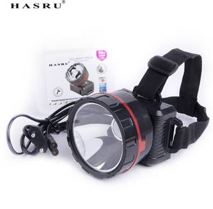 HASRU RECHARGEABLE HEAD LIGHT Torch Power single LED lamp headlight adjustment design 2 hrs Torch Emergency Light