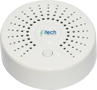 IFITech Smart Home Security WiFi Smoke Sensor/Smoke Detector with Mobile APP, Compatible with Alexa and Google Home -New Smart Home Range Smoke and Fire Alarm