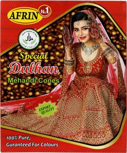 Afrin Henna Red Paper Cone 30gm each Natural Mehendi