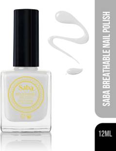 Saba Breathable long stay Nail Paint | Enriched with Argan Oil | 12 ml TITANIUM GREY