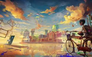 ABSTRACT Art Wallpaper HD Wallpaper on Art Paper Fine Art Print