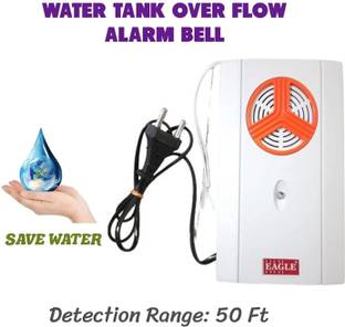 AIMERS Automatic Water Tank Overflow Alarm Siren Bell/ Water Alert Bell with Voice Wired Door Chime
