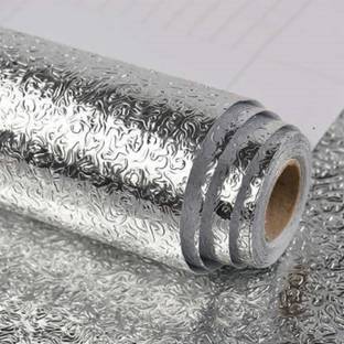 DIKUJI ENTERPRISE Foils Abstract Silver Wallpaper