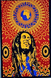 Onehut Decorative indian psychedlic bob marleya tapestry(multicolor) BOB MARLEY TAPESTRY Tapestry