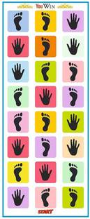 Arrom Hopscotch Jumbo Premium Play Mat, Game for Kids, Adults, Indoor-Outdoor Fun Game Party & Fun Board Game