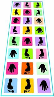 एरोम Hopscotch Jumbo Play Mat, Game for Kids, Adults, Indoor-Outdoor Fun Game बोर्ड गेम