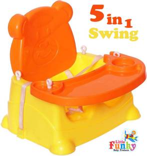 Little Funky 5 in 1 Baby Booster Seat/Swing Multipurpose Kids Feeding High Chair
