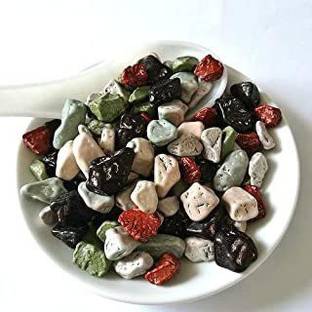 V MART Stone Candy / Pebbles | Colourful Rock Candies | Milk Chocolate (1 Kg) SWEET CANDY, COLOURFULL CANDY Candy