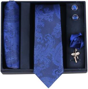 RANDOM STRIPE Satin Tie & Cufflink