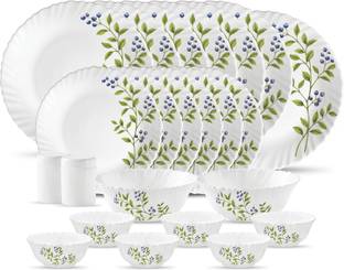 LAOPALA by LA OPALA Pack of 23 Opalware LUSH GREEN Dinner Set