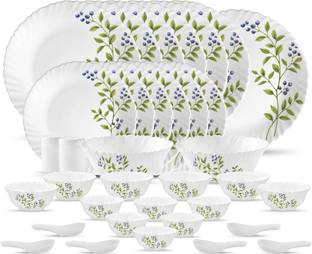 NOVO FROM LAOPALA Pack of 35 Opalware Novo Collection Lush Greens Dinner Set