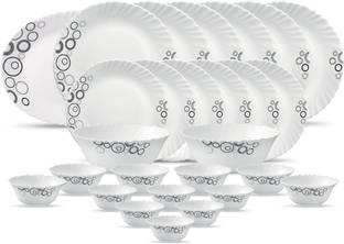 LAOPALA Pack of 27 Ceramic Diva Classique Collection Misty Drops Dinner Set