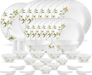 LAOPALA Pack of 35 Opalware Novo collection VIVID GREEN Dinner Set