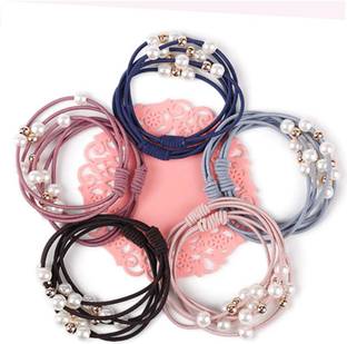 Myra Collection Hair Bands 5-piece Set Hair Tie Girls Rubber Girl Hair Band