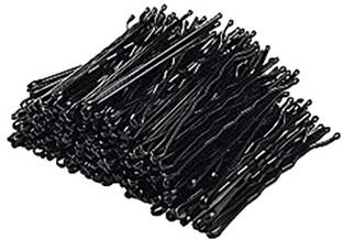 Myra Collection (Pack of 60) Black Metal Bobby pins for hair Hair Pins for women Hair Pin