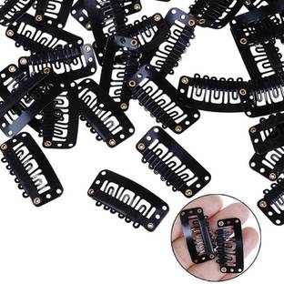 MYYNTI Women Metal Hair Extension Snap Clips Wig Clips Wefts Hair Attachment Clips Hair Clip