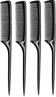 E-DUNIA 4 Pin Tail Plastic Sectioning Grooming Styling Comb for Men and women