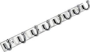 Bizaar Stainless Steel 8 Pin U Cloth Hooks Hanger Hanging Key,Clothes,Towel (Pack Of 1) Door Hanger