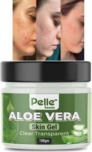 Pelle Beauty Pure Natural Raw Aloe Vera Gel ( 1KG ) - Ideal for Skin Care, Face, Acne Scars, Hair Treatment _ For Men & Women _100gm