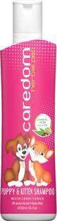 Caredom Herbal Pet Puppy and Kitten Shampoo With Organic Sitaphal, Neem & Clove Extracts - Flea and Tick, Anti-fungal, Allergy Relief Neem Dog Shampoo
