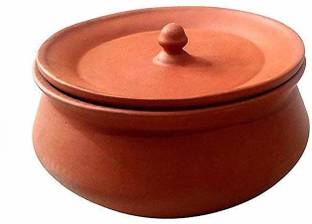 hc the crafts curd pot Handi 0.7 L with Lid