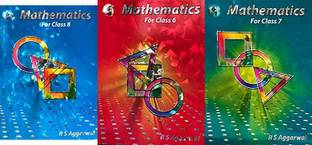 Class 6 & 7 & 8 Mathematics Combo Pack In English New Editions 2022 With Paperpack