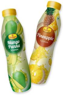 Haldiram's Nagpur Mango Panna Squash & Pineapple Squash (1500ml) Mango & Pineapple