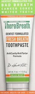 TheraBreath Fresh Breath Toothpaste, Mild Mint Flavor, 4 oz (113.5 g) Toothpaste