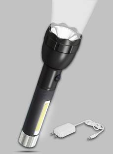 FIRSTLIKE 50W+30W Dual 2 in1 Power Full Led Rechargeable Long Range Torch Upto 1 Km Torch