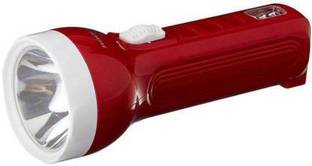 AKR LED Torch Rechargeable Flashlight 15w , On/ Off Switch , SMD Rechargeable torch 4 hrs Torch Emergency Light