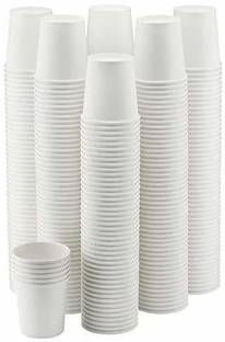 RJ Traders (Pack of 200) 150 ml White Pack Of 200 Glass Set Water/Juice Glass