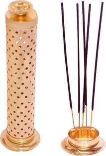 Mini House Agarbatti Stand With Ash Catcher Stainless Steel Incense Holder