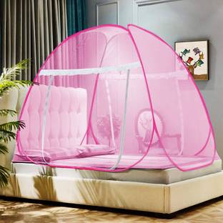 credicus Polyester Adults Washable Polyester Double Bed Mosquito Net (Full Colour) Mosquito Net