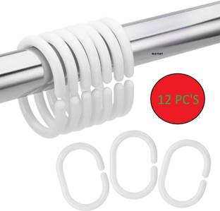 Loom Creations White Curtain Rings, Curtain Hooks