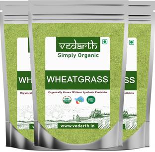 Vedarth Organic WheatGrass Powder Super food for healthy Living (50 Gram X 3 )