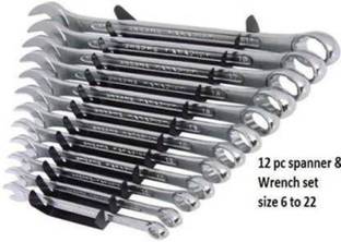 UKRAINEZ 12 PCS Combination Wrench Set AA-48, 12 PCS Combination Wrench Set Double Sided 12 PCS Spanner Set Double Sided Combination Wrench Double Sided Combination Wrench