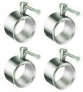Rioff Set of 4 PCS Gym Bar Rod Locks Dumbbell Rod Locks (Silver) Weight Lifting Bar