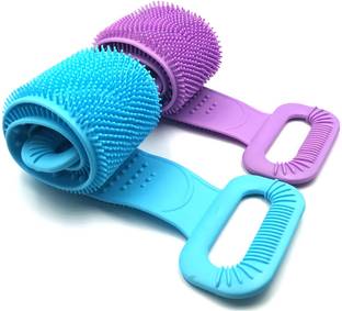 vezza Silicone Body Back Scrubber, Dead Skin Removal Exfoliating Belt for Shower