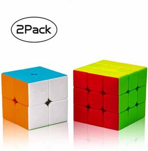 hinik Combo Set of 2X2 3x3 high Speed stickerless Puzzle Cube